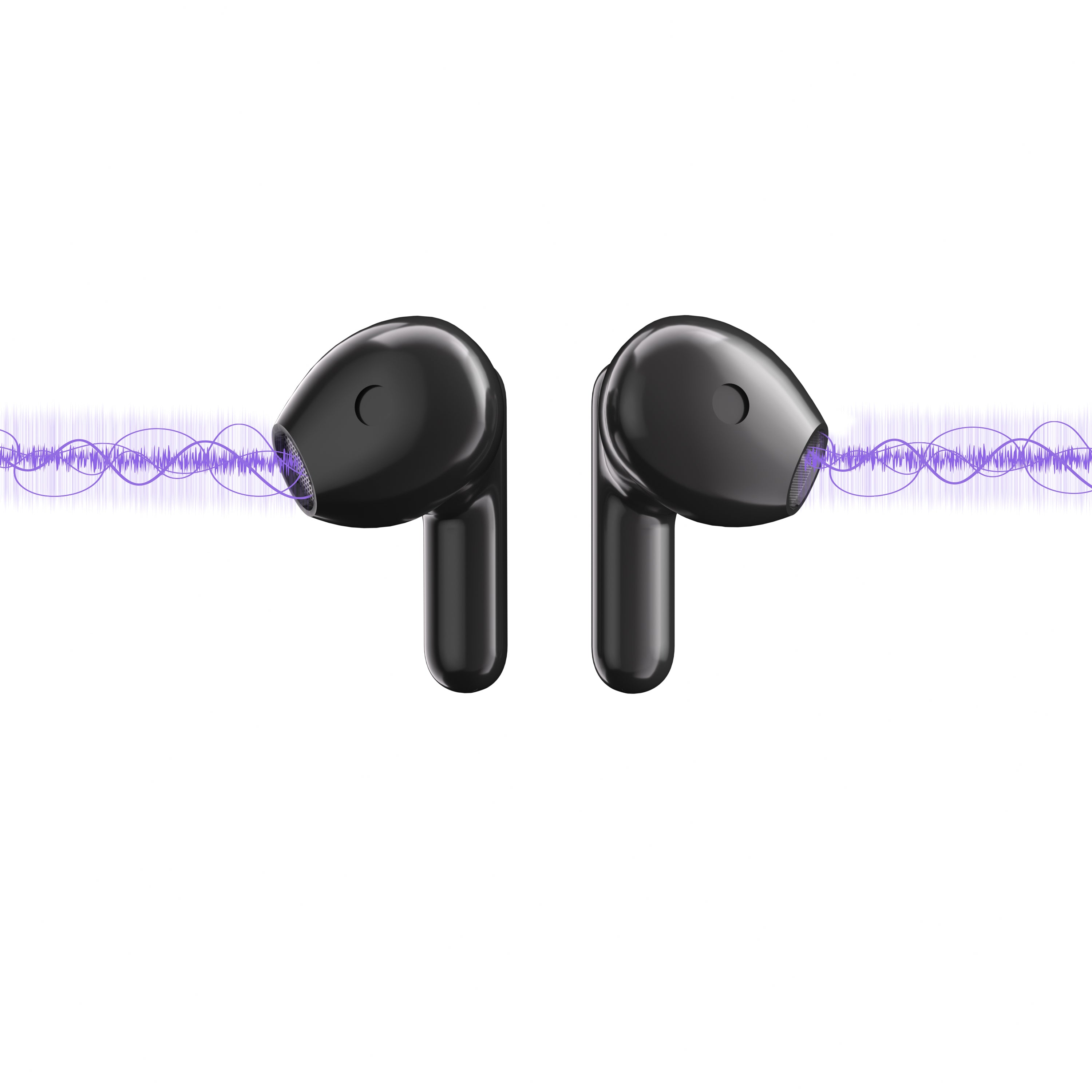 True Wireless Bluetooth Earphones - Black & White
