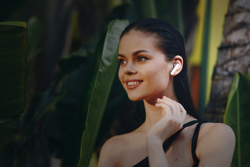 True Wireless Bluetooth Earphones - Black & White