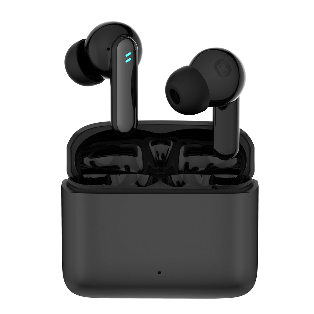 True Wireless Bluetooth Earbuds – Black &amp; Cream
