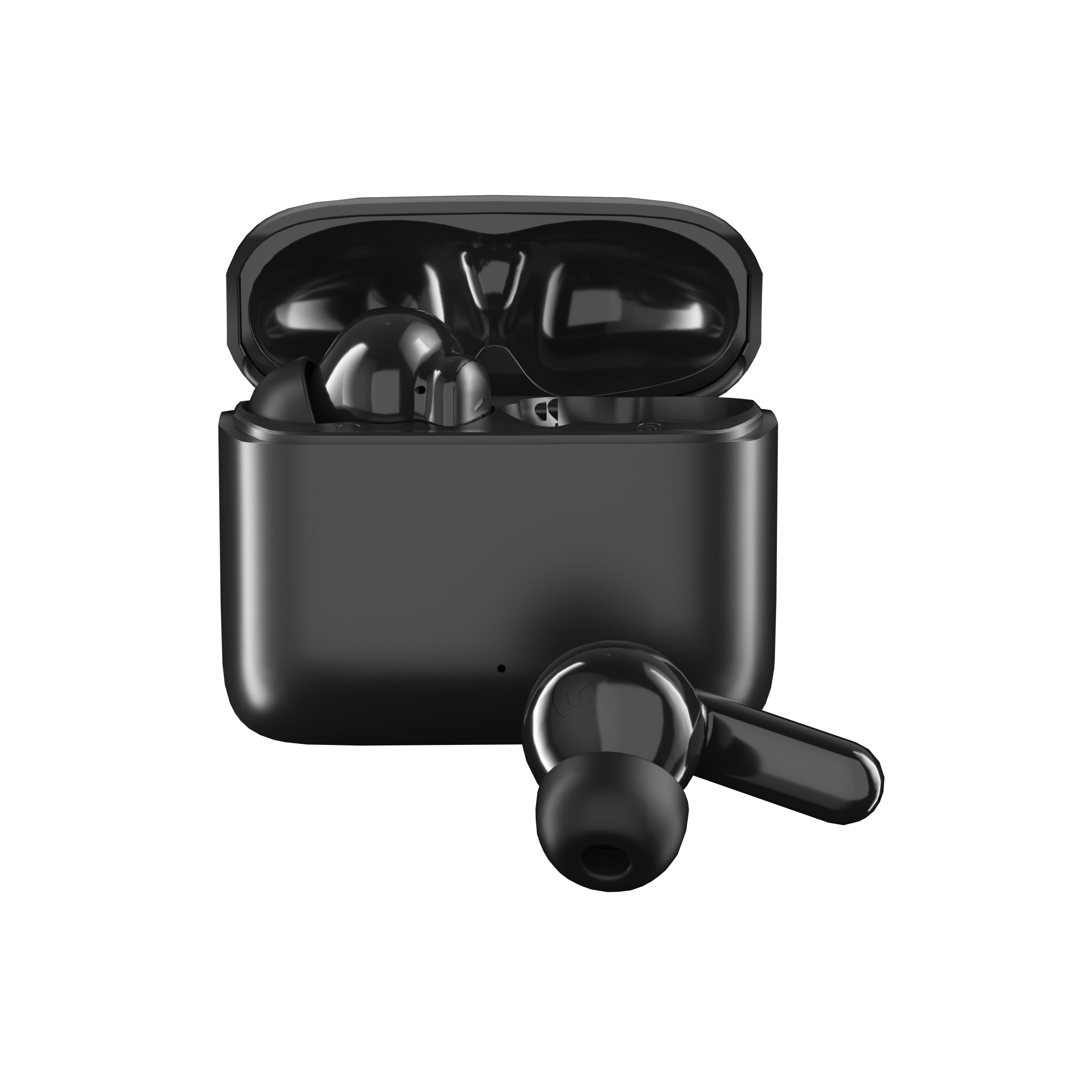 True Wireless Bluetooth Earbuds – Black &amp; Cream