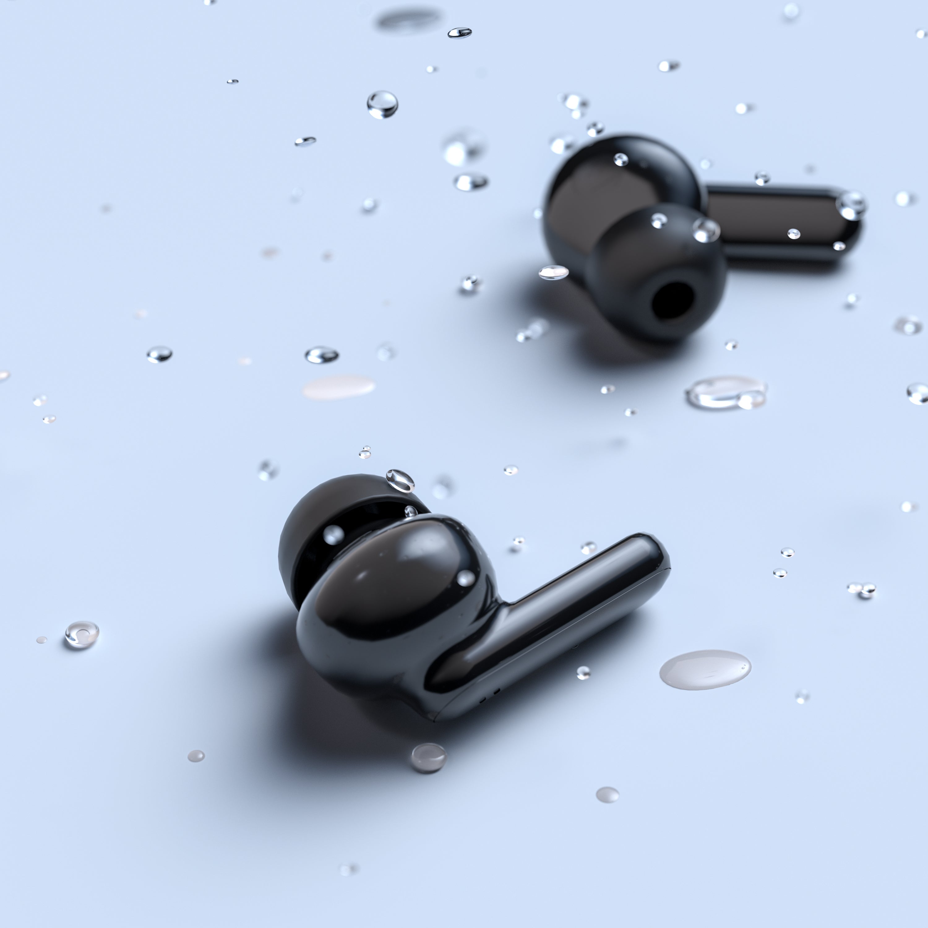 True Wireless Bluetooth Earbuds – Black &amp; Cream