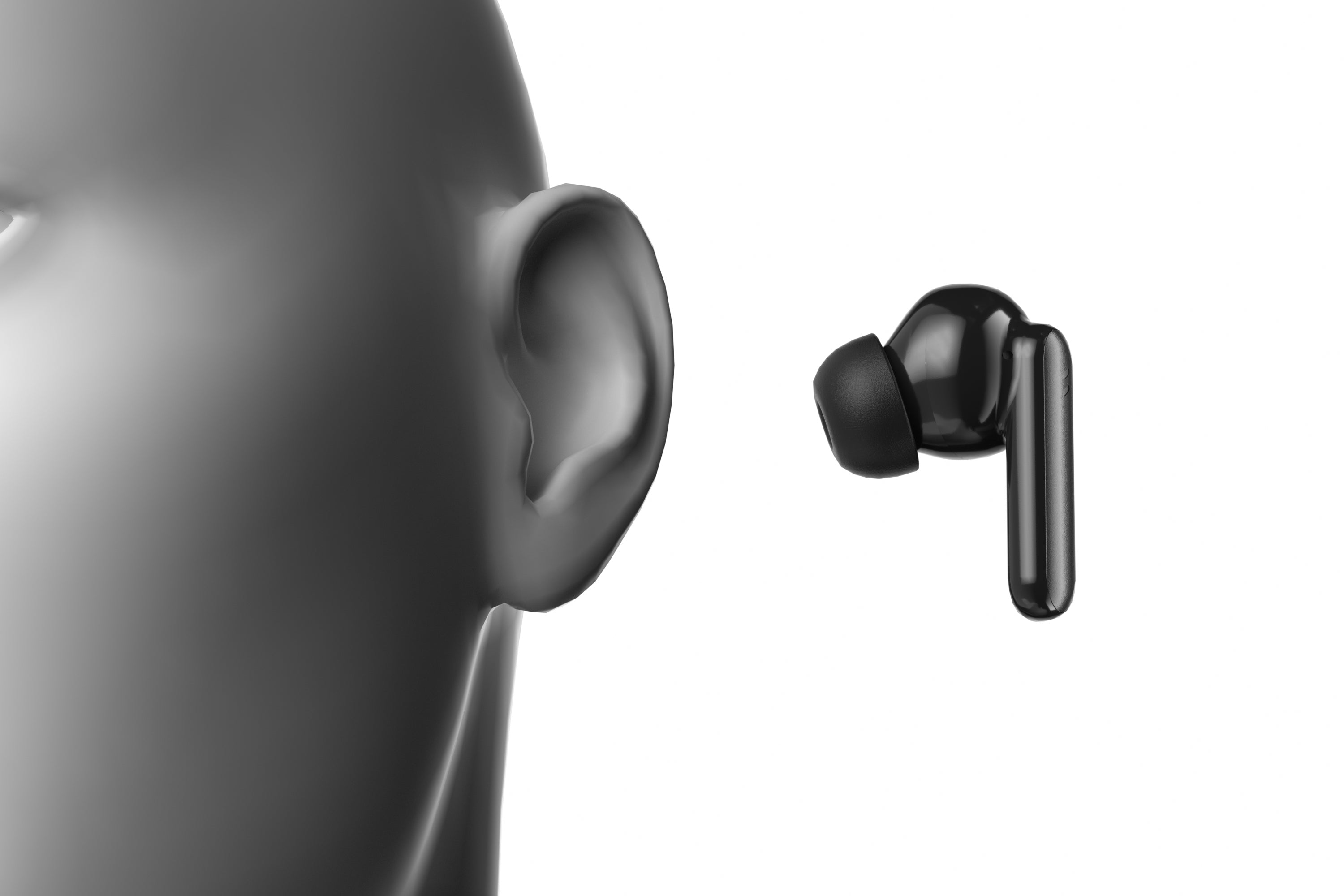 True Wireless Bluetooth Earbuds – Black &amp; Cream