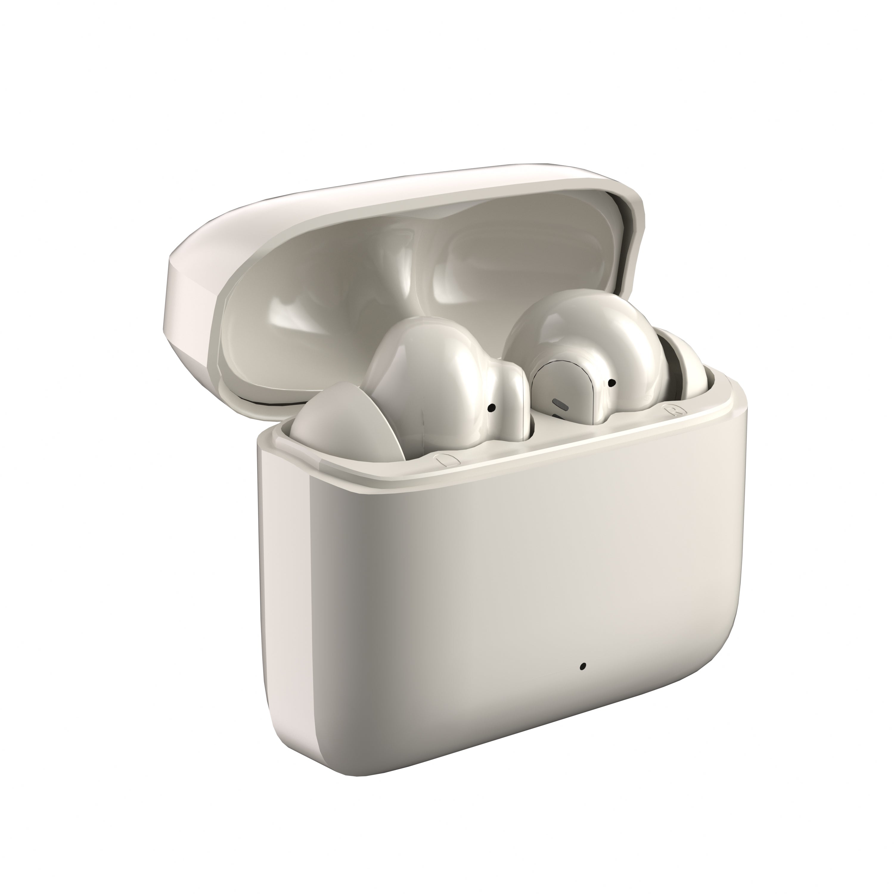 True Wireless Bluetooth Earbuds – Black &amp; Cream