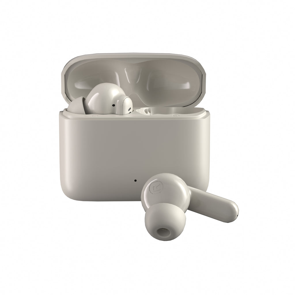 True Wireless Bluetooth Earbuds – Black &amp; Cream