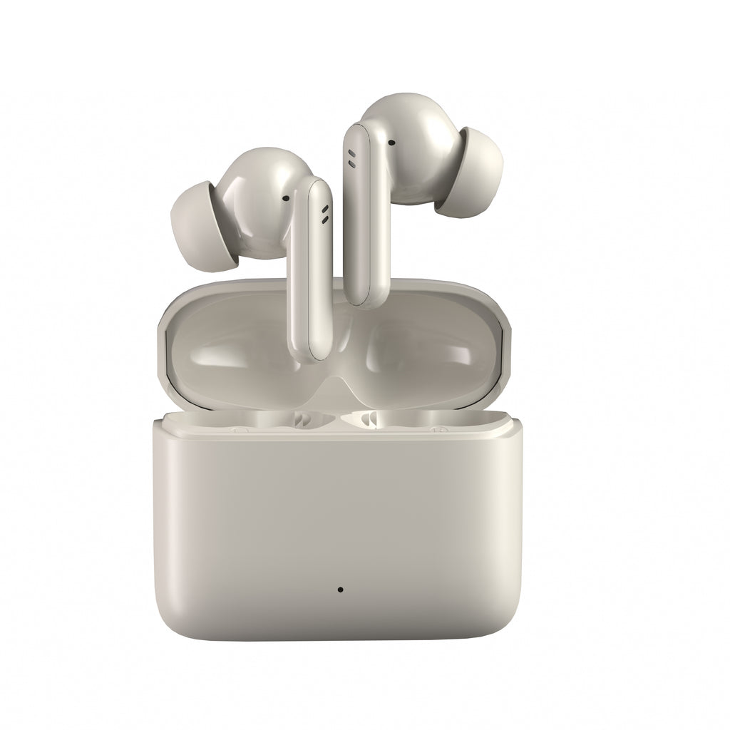 True Wireless Bluetooth Earbuds – Black &amp; Cream