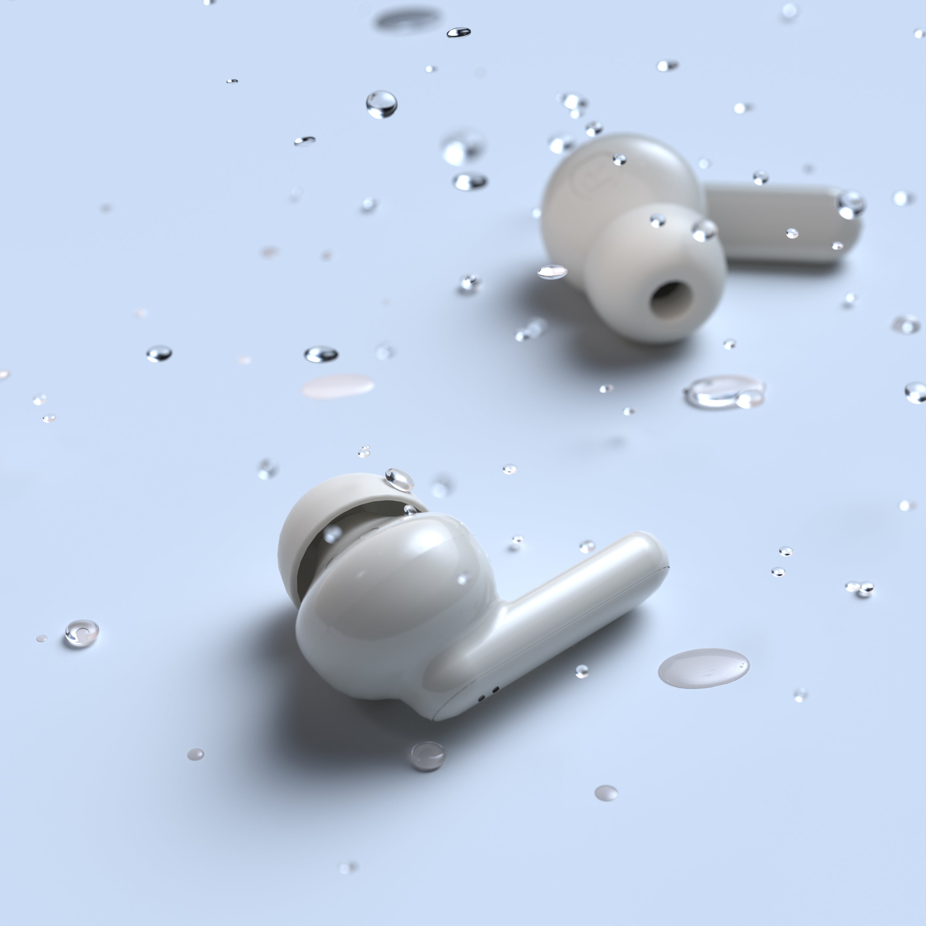 True Wireless Bluetooth Earbuds – Black &amp; Cream