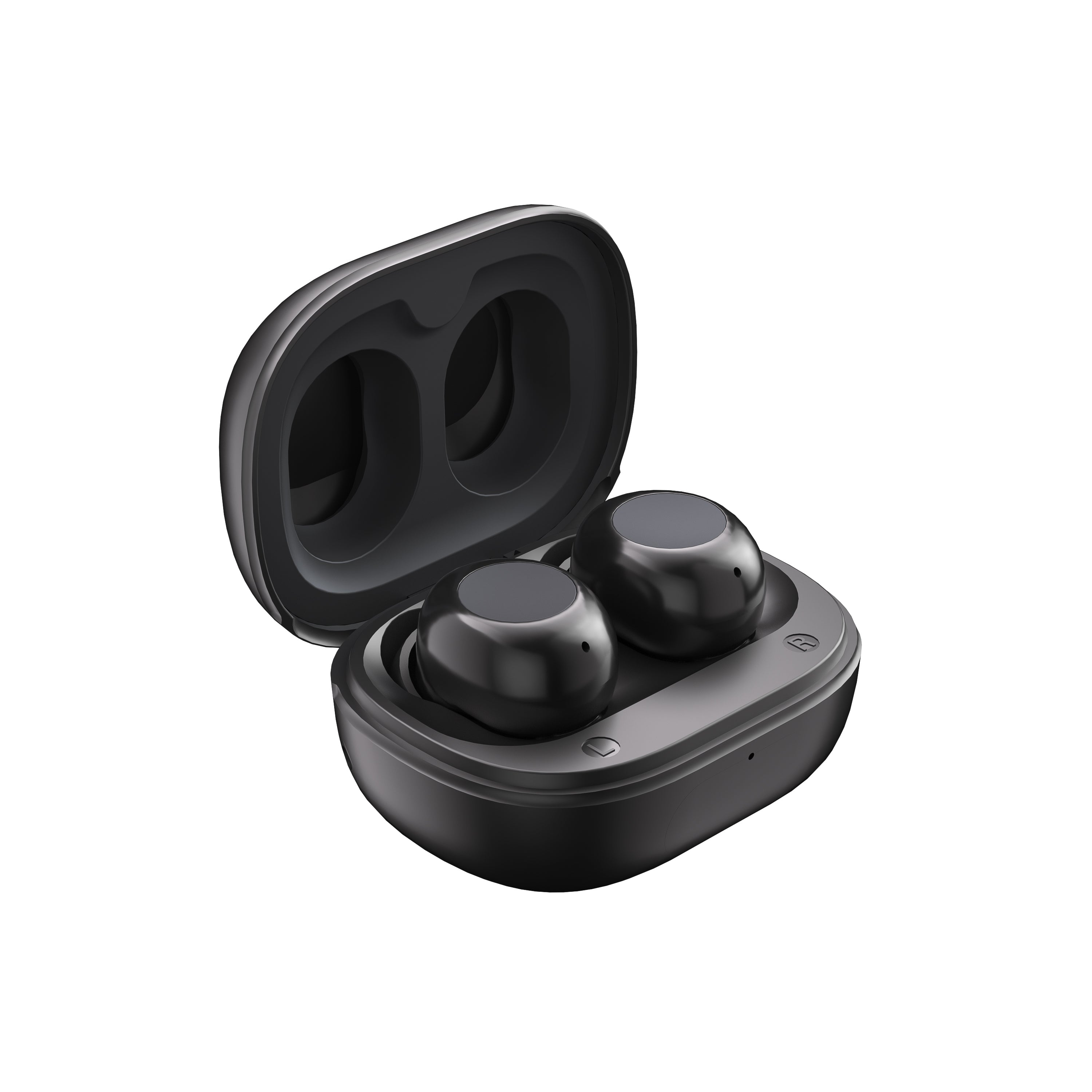 True Wireless Bluetooth Earbuds – Black & white