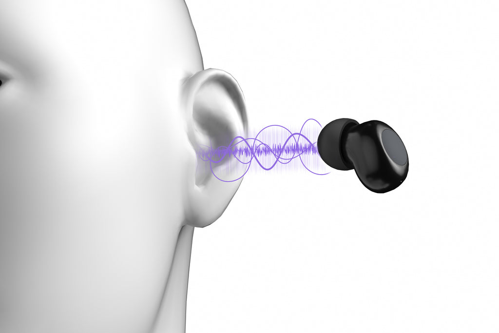 True Wireless Bluetooth Earbuds – Black & white