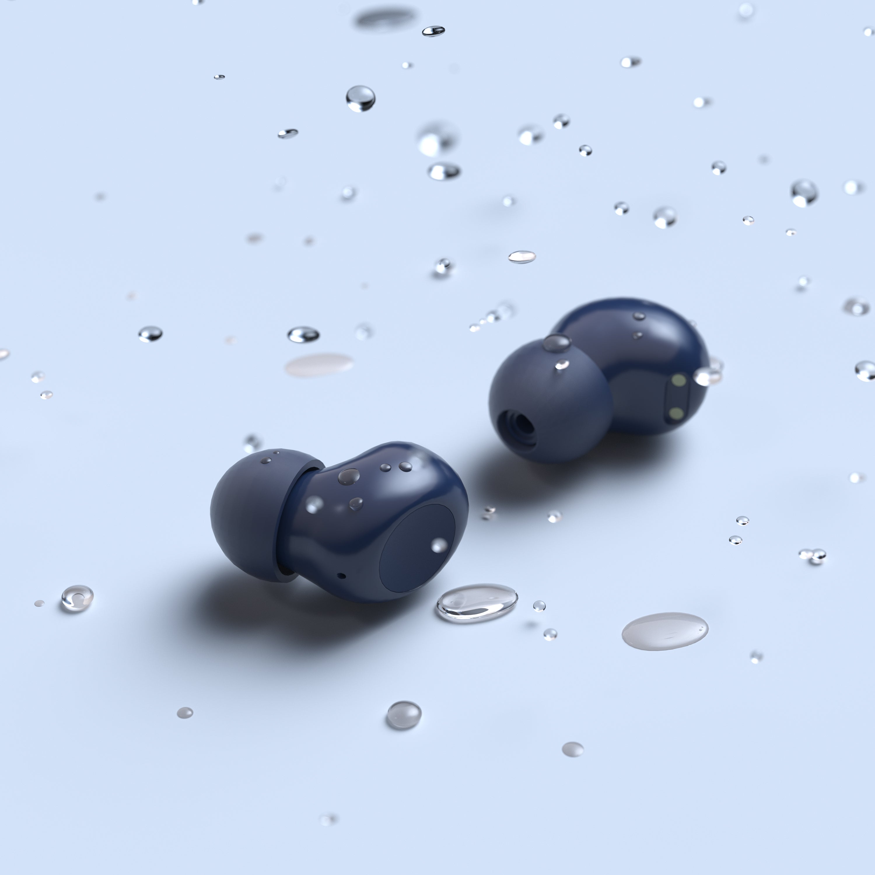 True Wireless Bluetooth Earbuds – Black & white