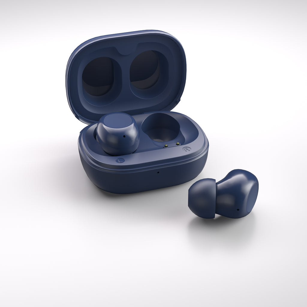 True Wireless Bluetooth Earbuds – Black & white