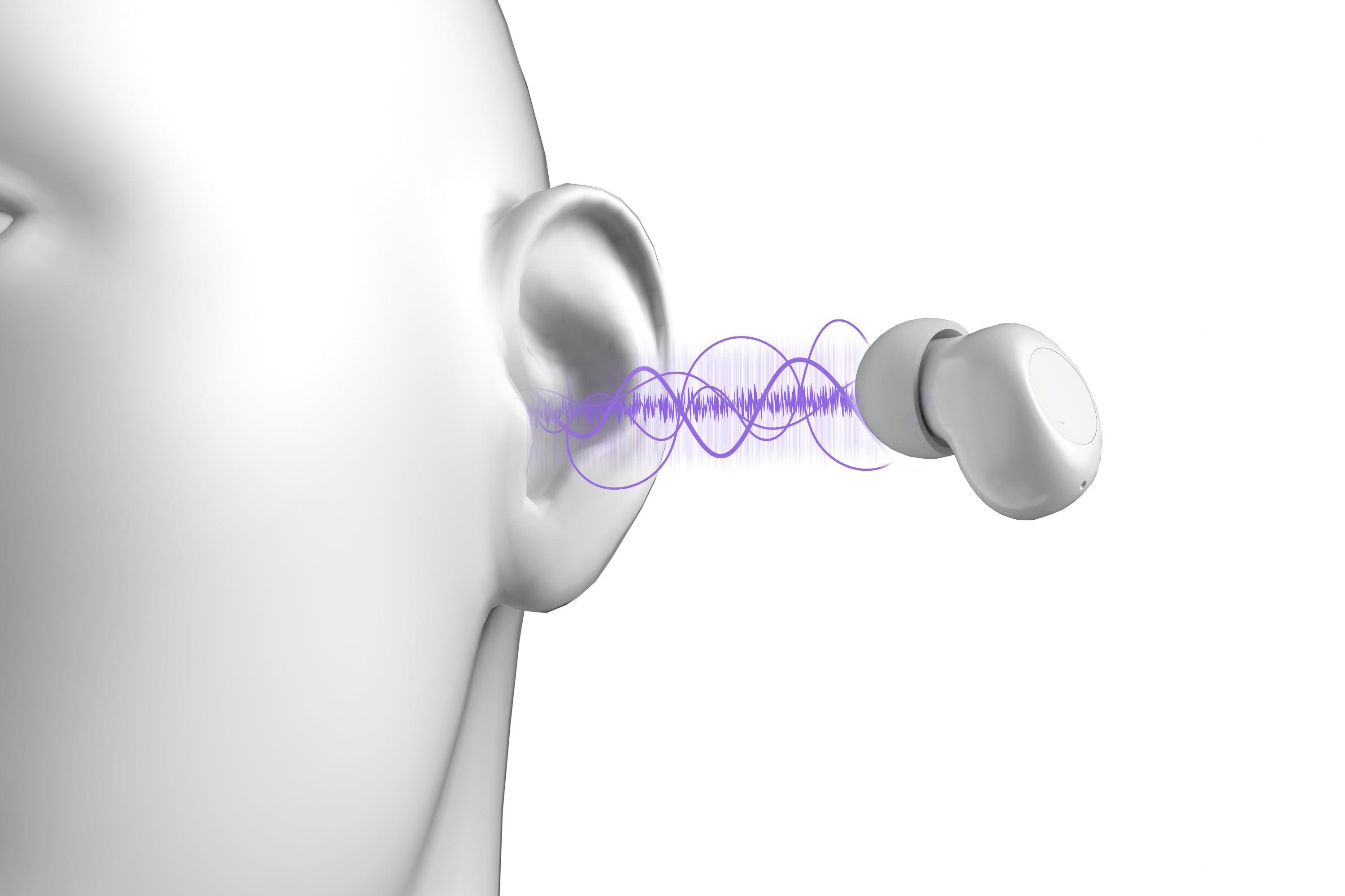 True Wireless Bluetooth Earbuds – Black & white