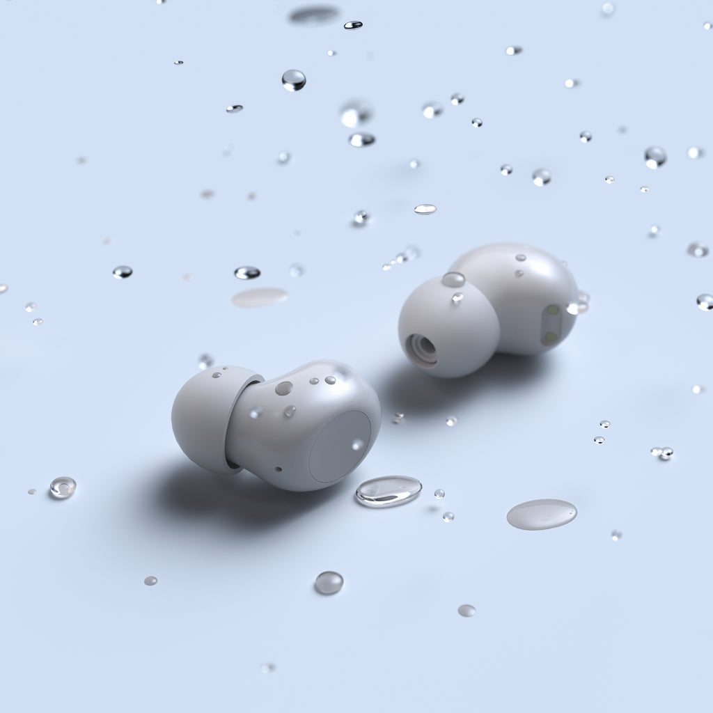 True Wireless Bluetooth Earbuds – Black & white