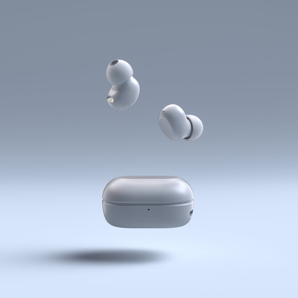 True Wireless Bluetooth Earbuds – Black & white