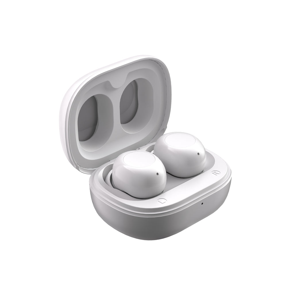 True Wireless Bluetooth Earbuds – Black & white