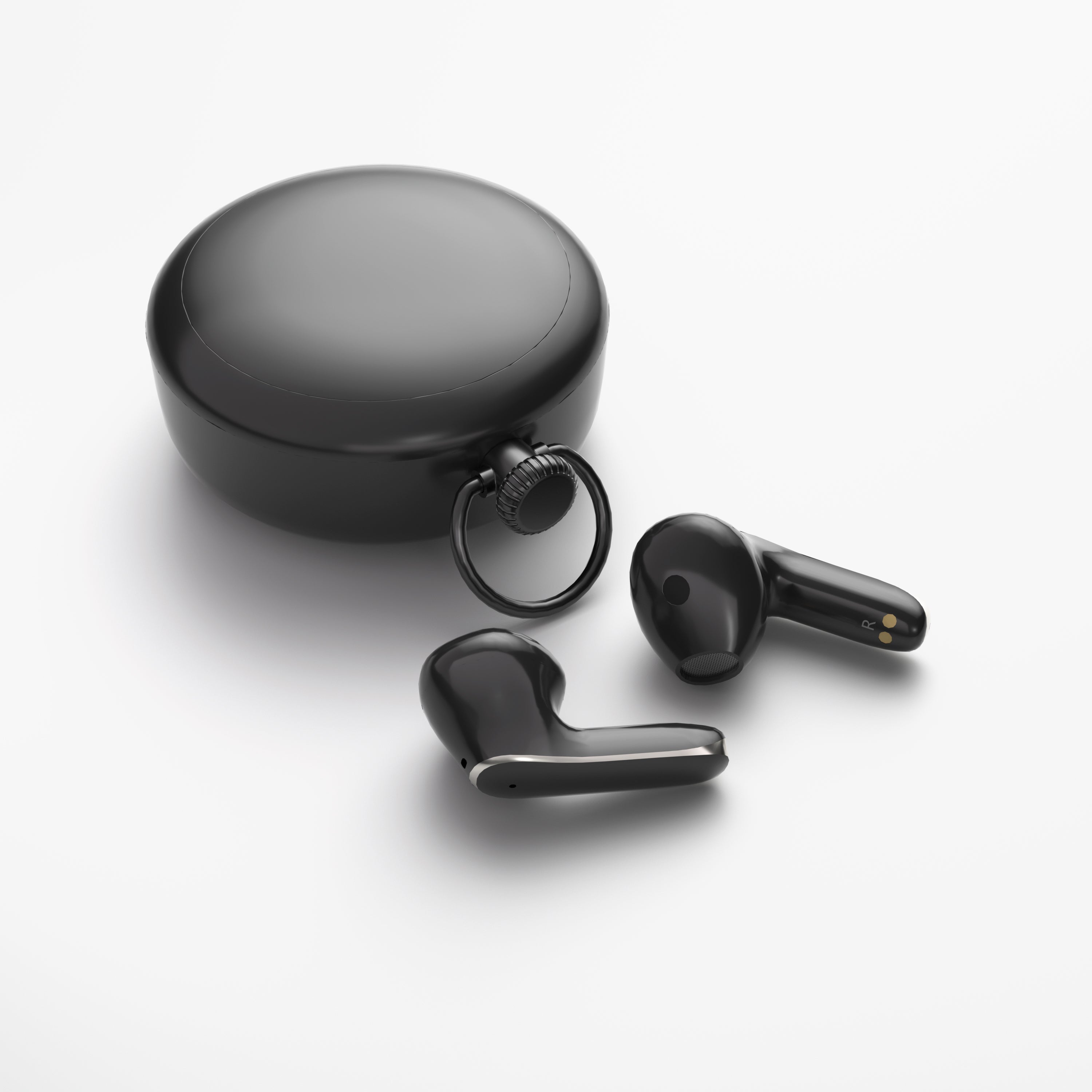 True Wireless Bluetooth Earbuds – Black & White