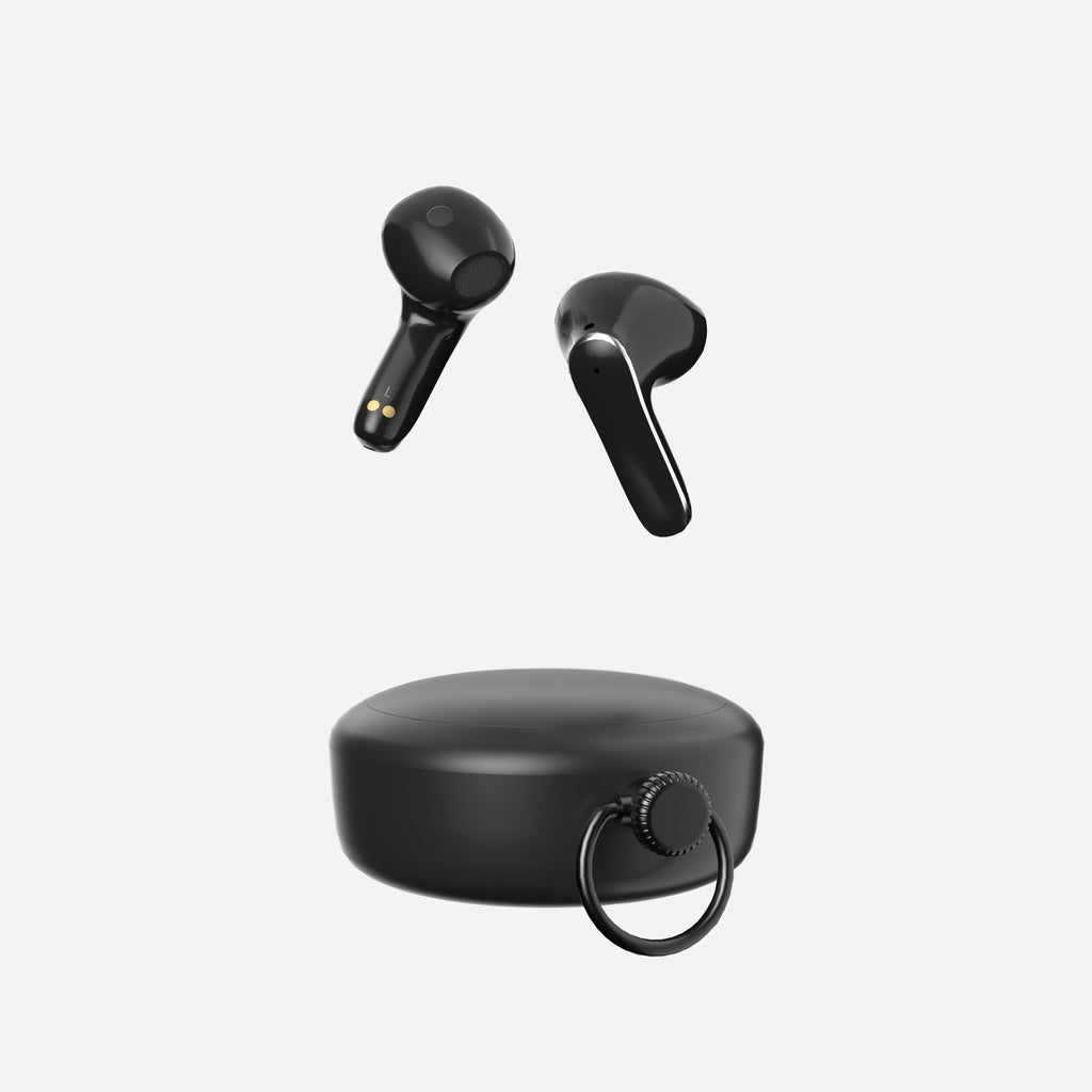 True Wireless Bluetooth Earbuds – Black & White