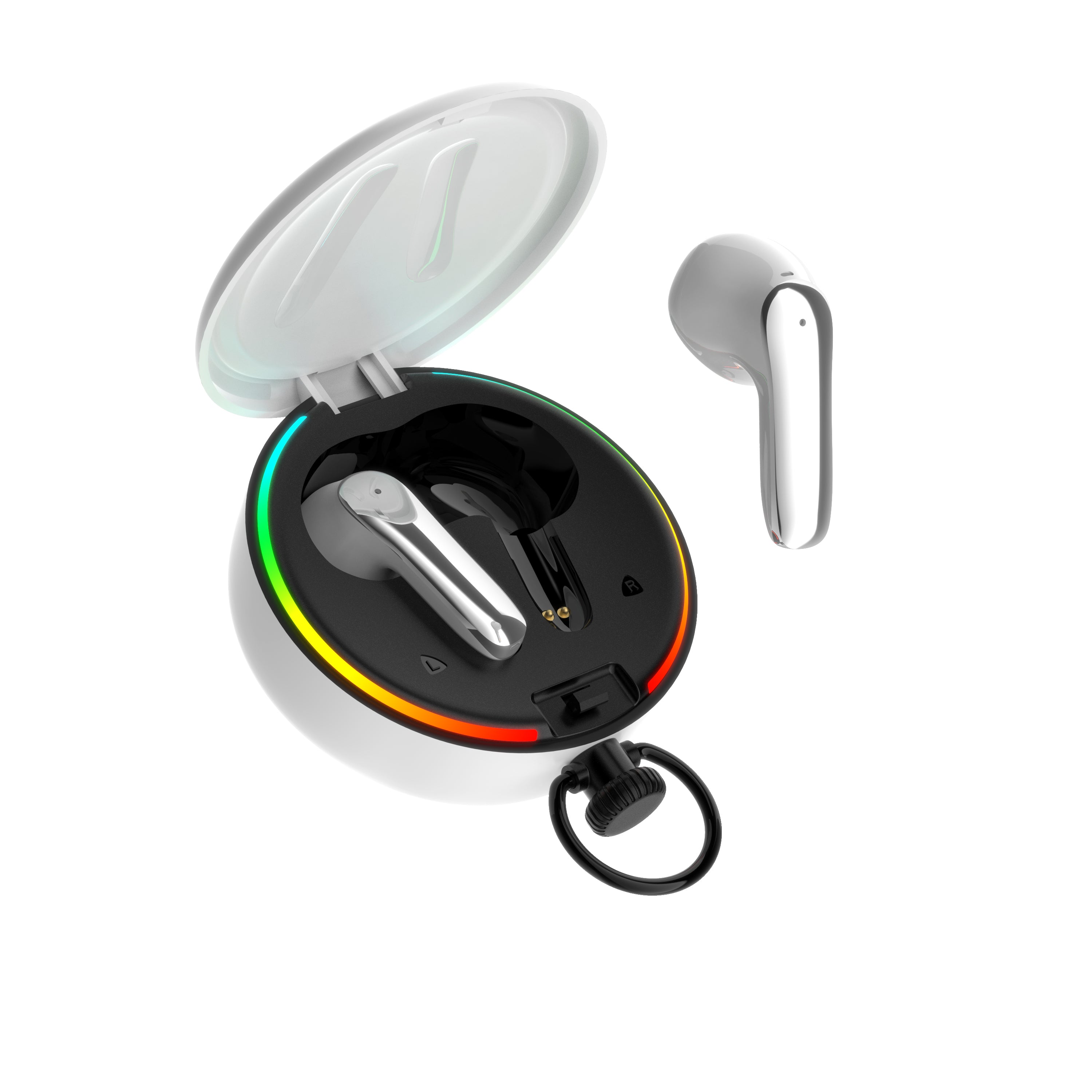 True Wireless Bluetooth Earbuds – Black & White