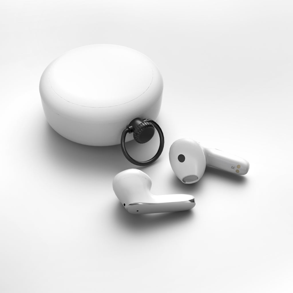 True Wireless Bluetooth Earbuds – Black & White