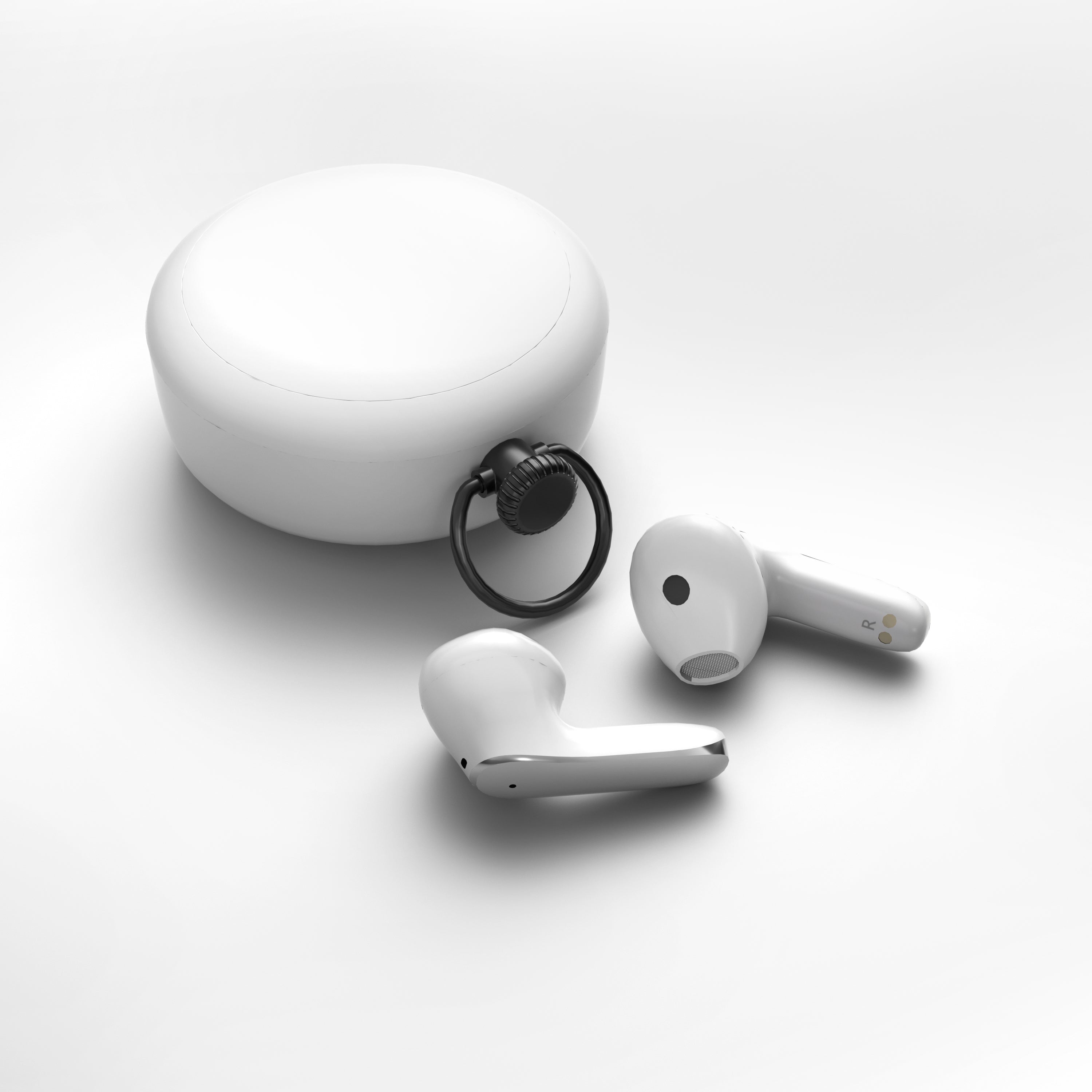 True Wireless Bluetooth Earbuds – Black & White