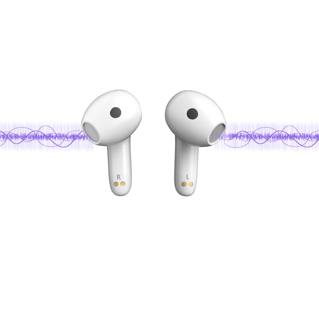 True Wireless Bluetooth Earbuds – Black & White