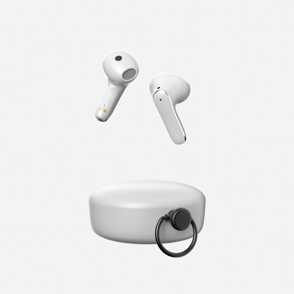 True Wireless Bluetooth Earbuds – Black & White