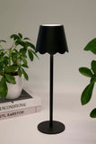 LED Lamp – Scalloped Shade – Black / Gold