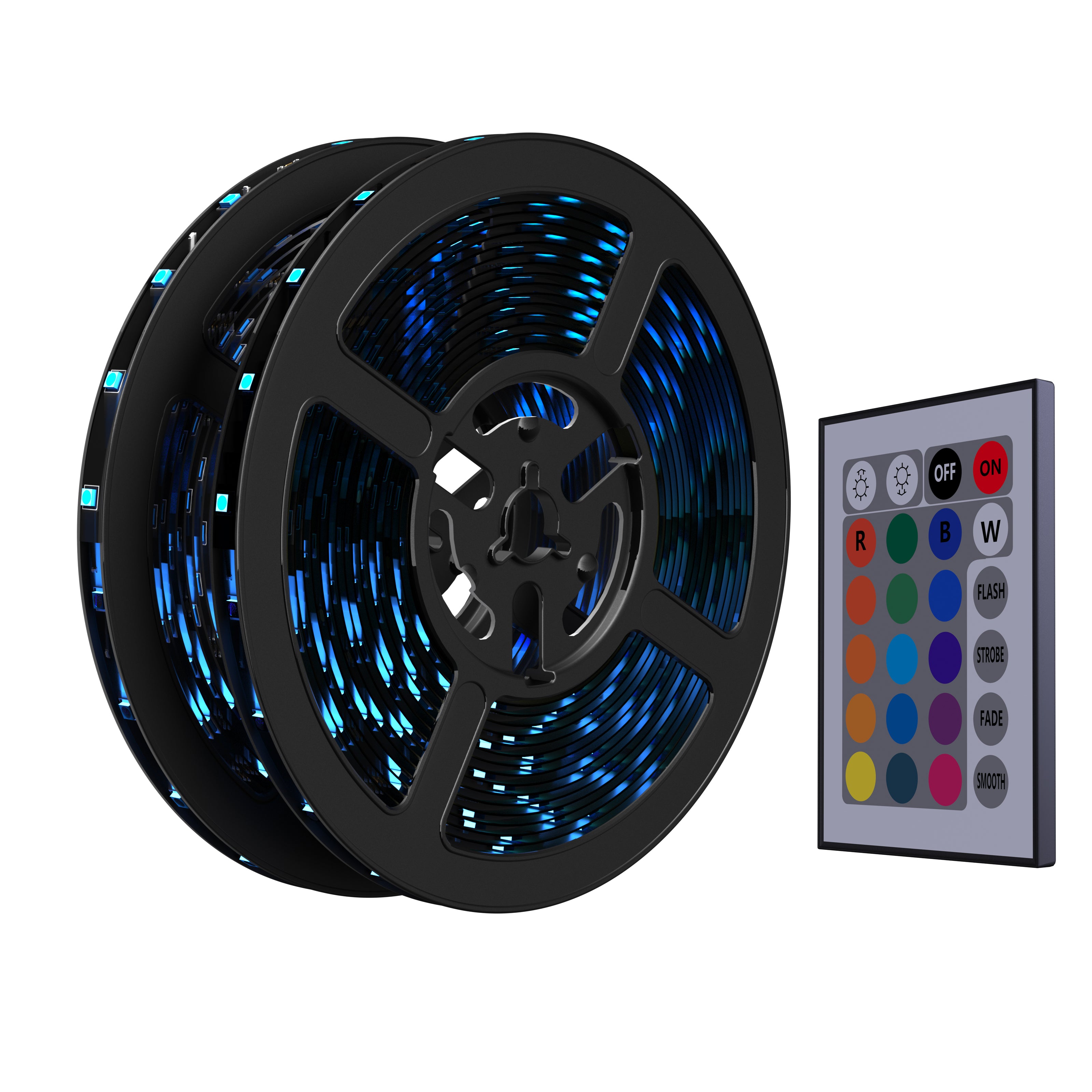 Active Led Color LAX Smart Home Sound Activated Multi-Color LED Light Strip with Remote ...