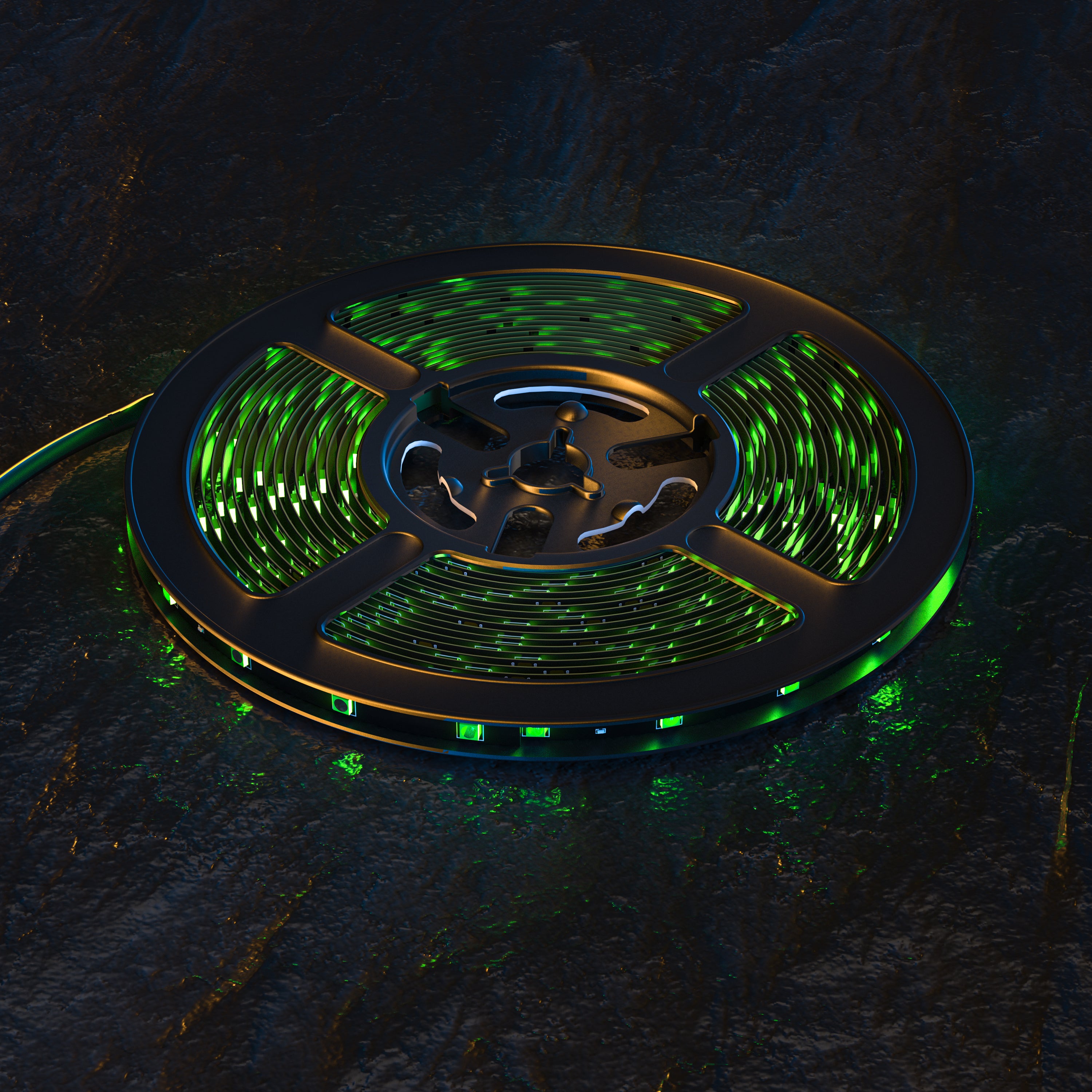 LAX Smart Home Sound Activated Multi-Color LED Light Strip with Remote - 100 Feet