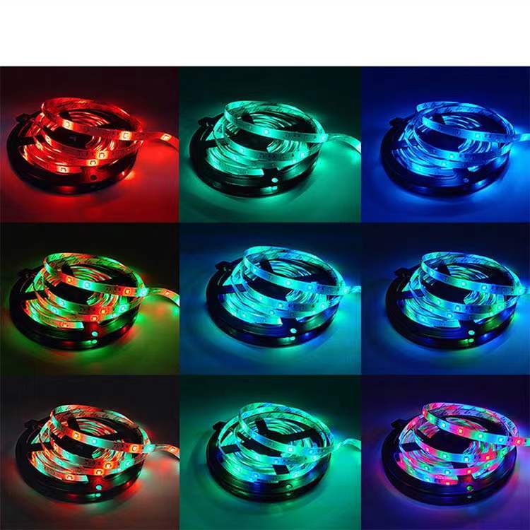 Smart Home Sound Activated Multi-Color LED Light Strip with Remote - 30 Feet