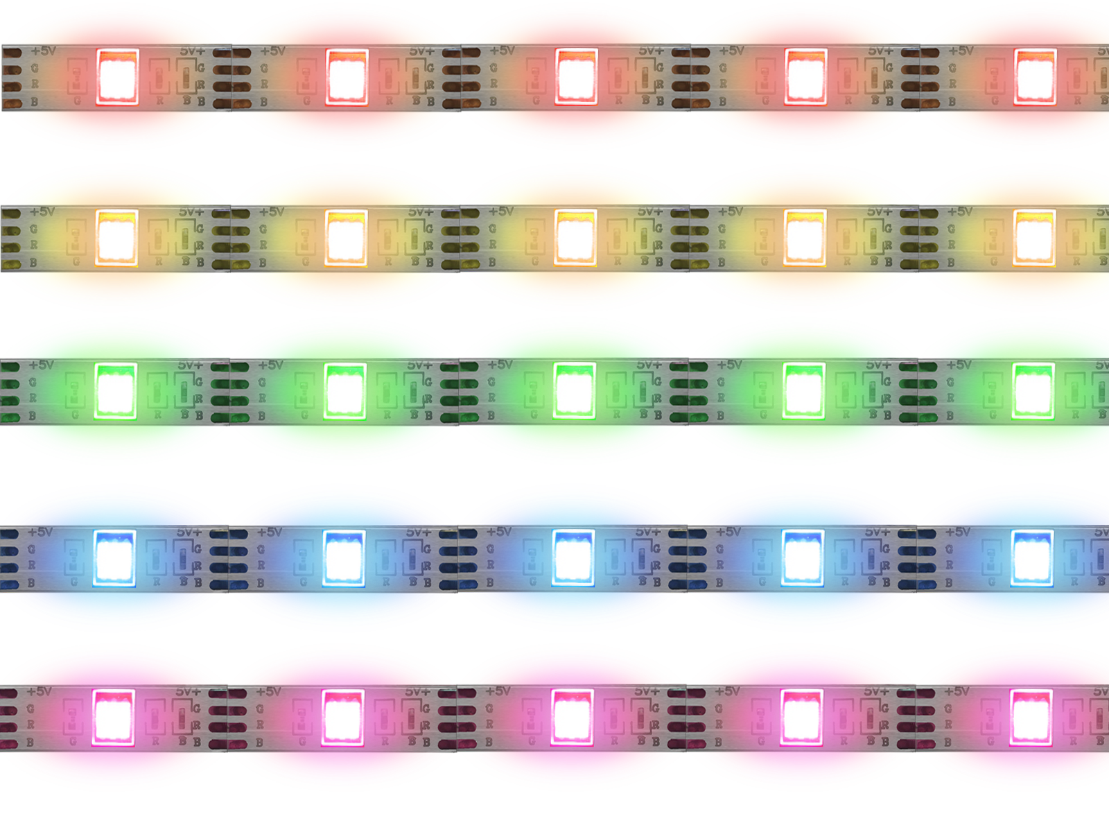 Smart Home Sound Activated Multi-Color LED Light Strip