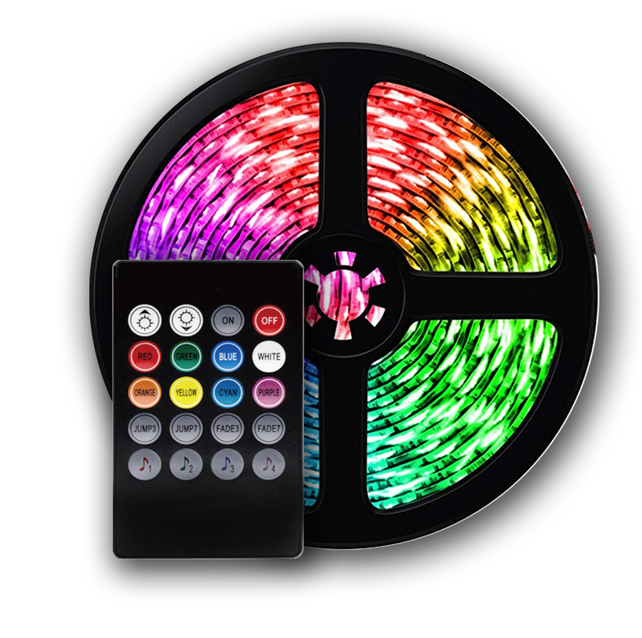 Smart Home Sound Activated Multi-Color LED Light Strip