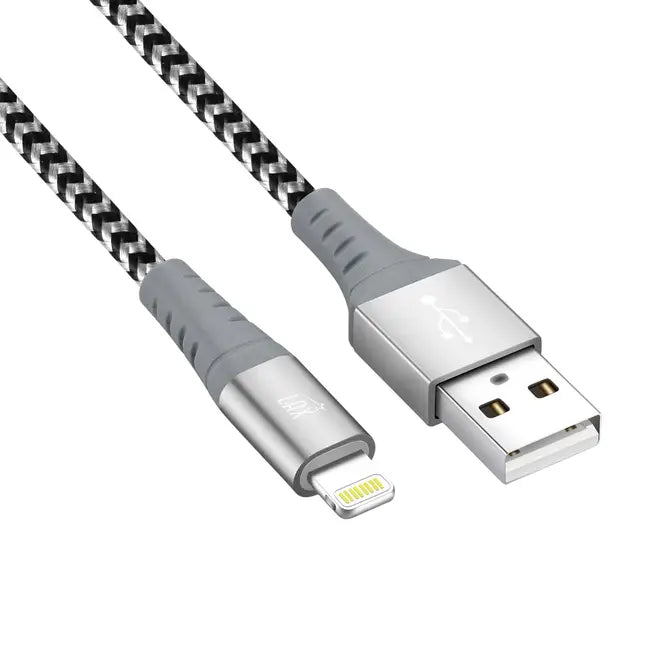 Apple MFI Certified Iphone to USB Cable 10 Ft - Gray