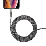 Apple MFI Certified Lightning to USB Cable 10 Ft - Gray