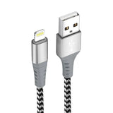 Apple MFI Certified Lightning to USB Cable 10 Ft - Gray