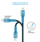 LAX Apple MFi Certified Lightning to USB Cable 4ft