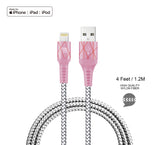 LAX Apple MFi Certified Lightning to USB Cable 4ft