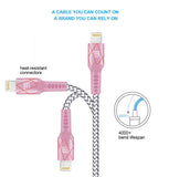 LAX Apple MFi Certified Lightning to USB Cable 4ft