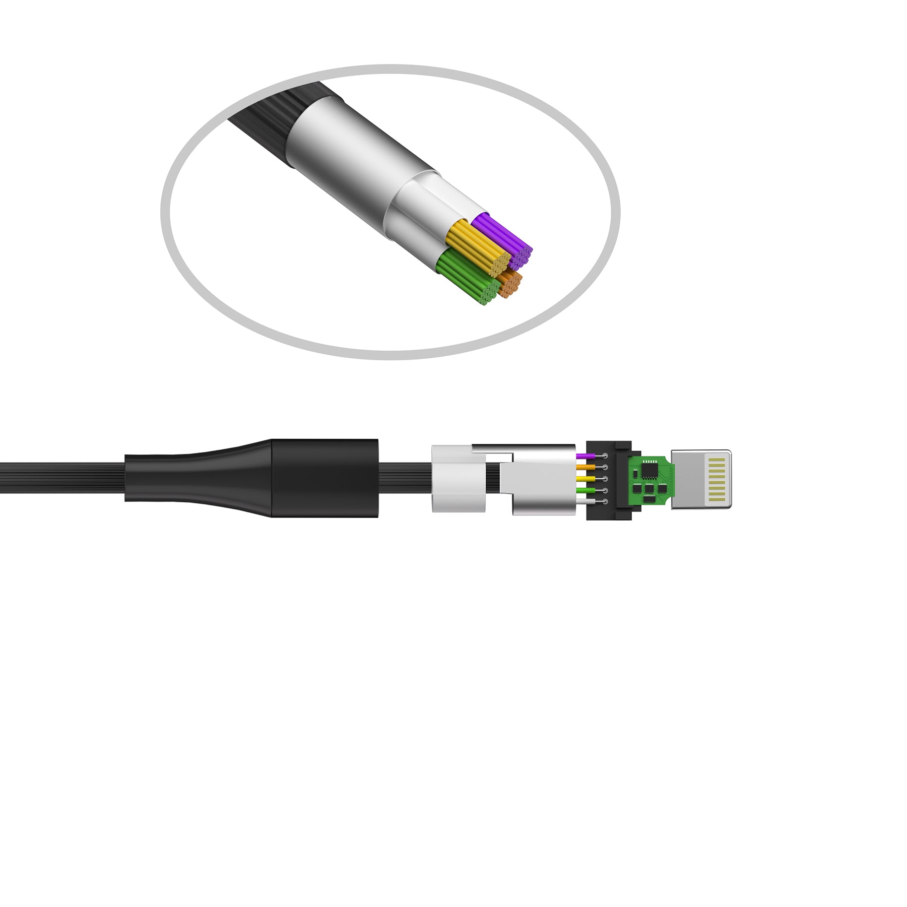 LAX Apple Fast Charging MFi Linear Iphone Cables 4 Feet and 10 Feet