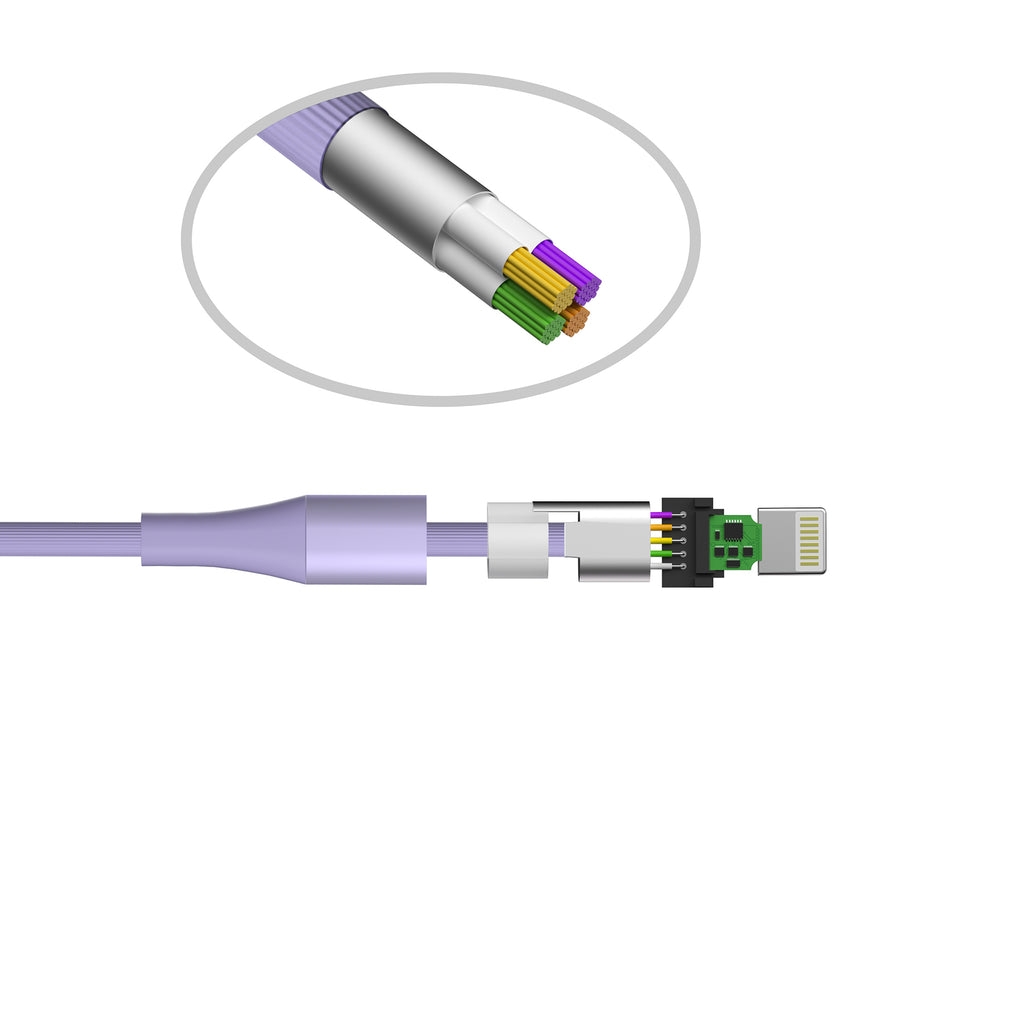 LAX Apple Fast Charging MFi Linear Iphone Cables 4 Feet and 10 Feet