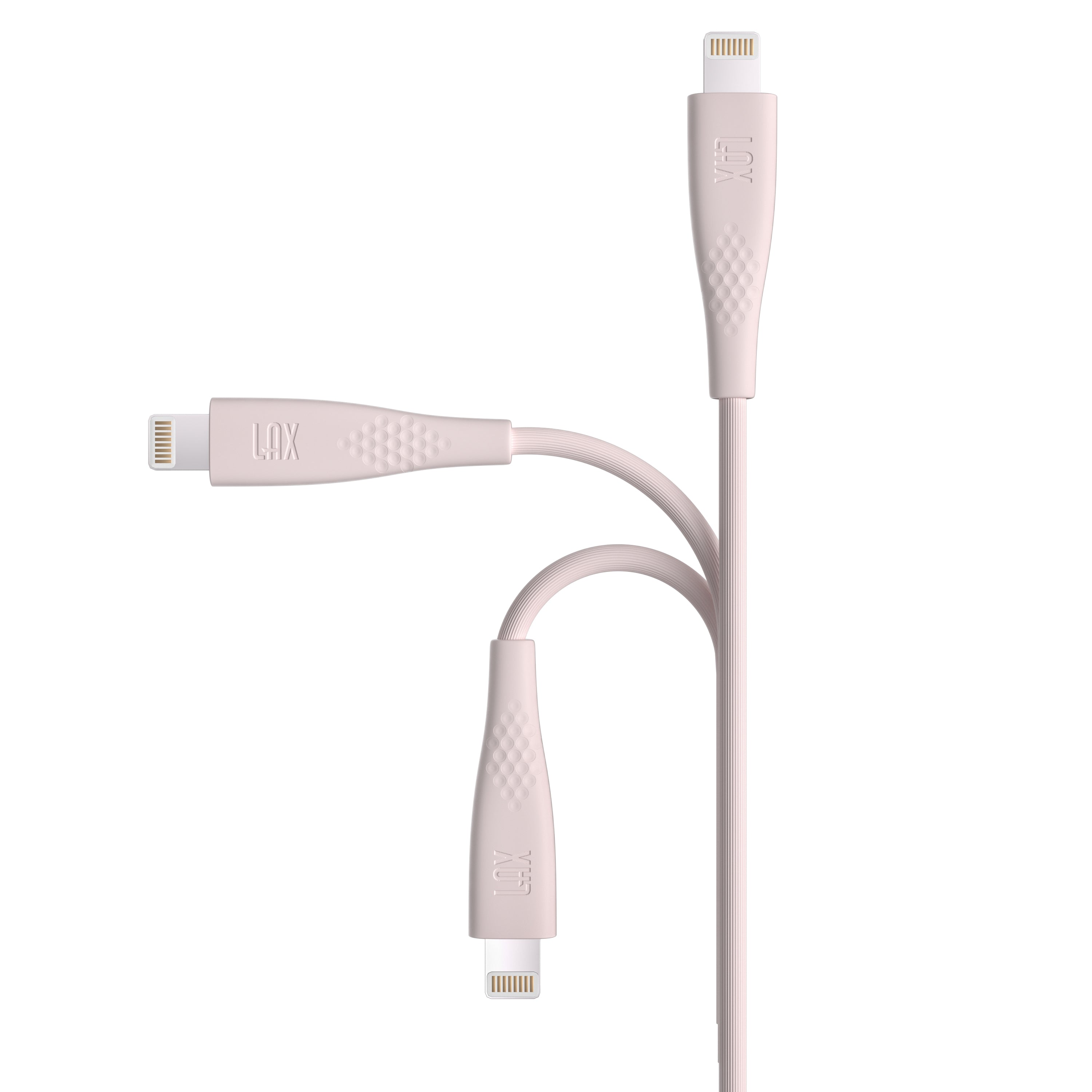 Apple MFi Certified Linear Iphone Cable - 10 Feet - Pearl Blush