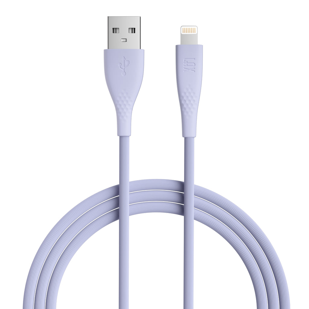 Apple MFi Certified Linear Iphone Cable - 10 Feet - Periwinkle