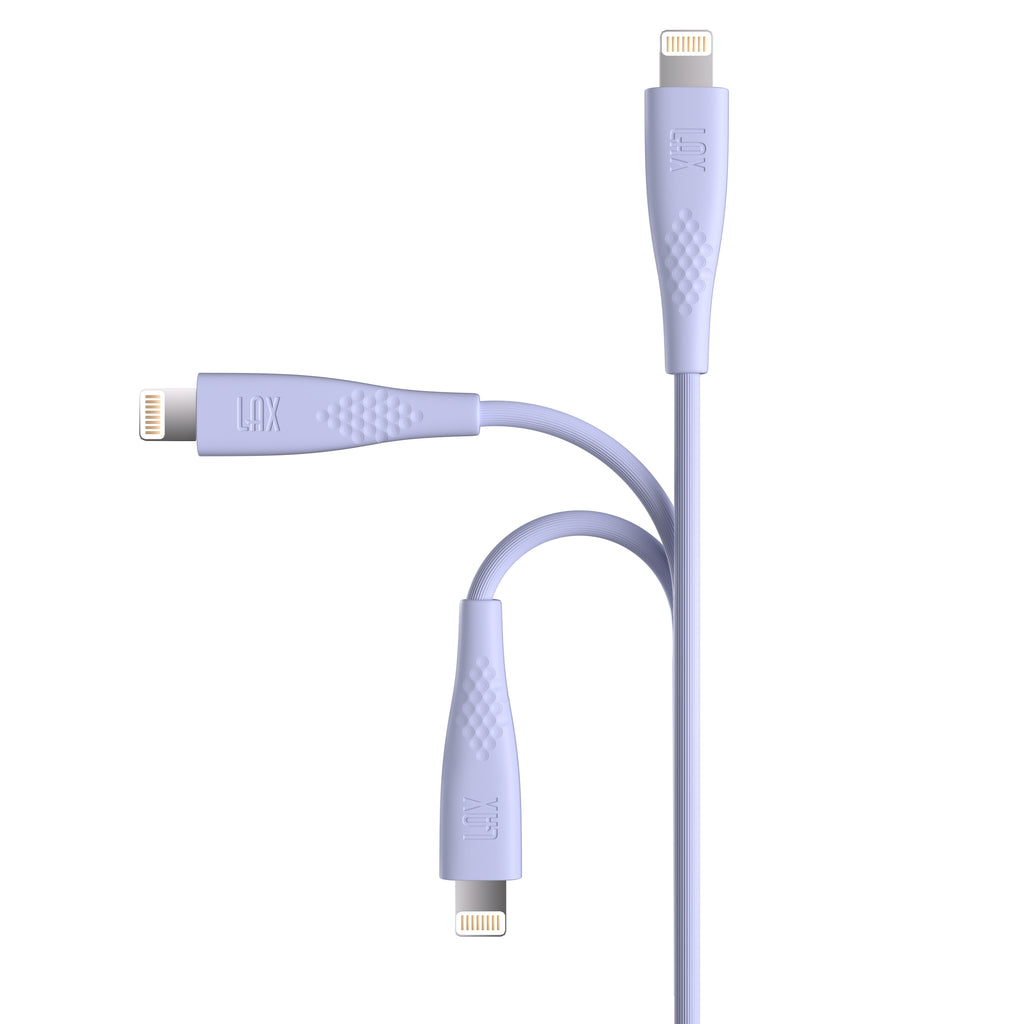 Apple MFi Certified Linear Iphone Cable - 10 Feet - Periwinkle