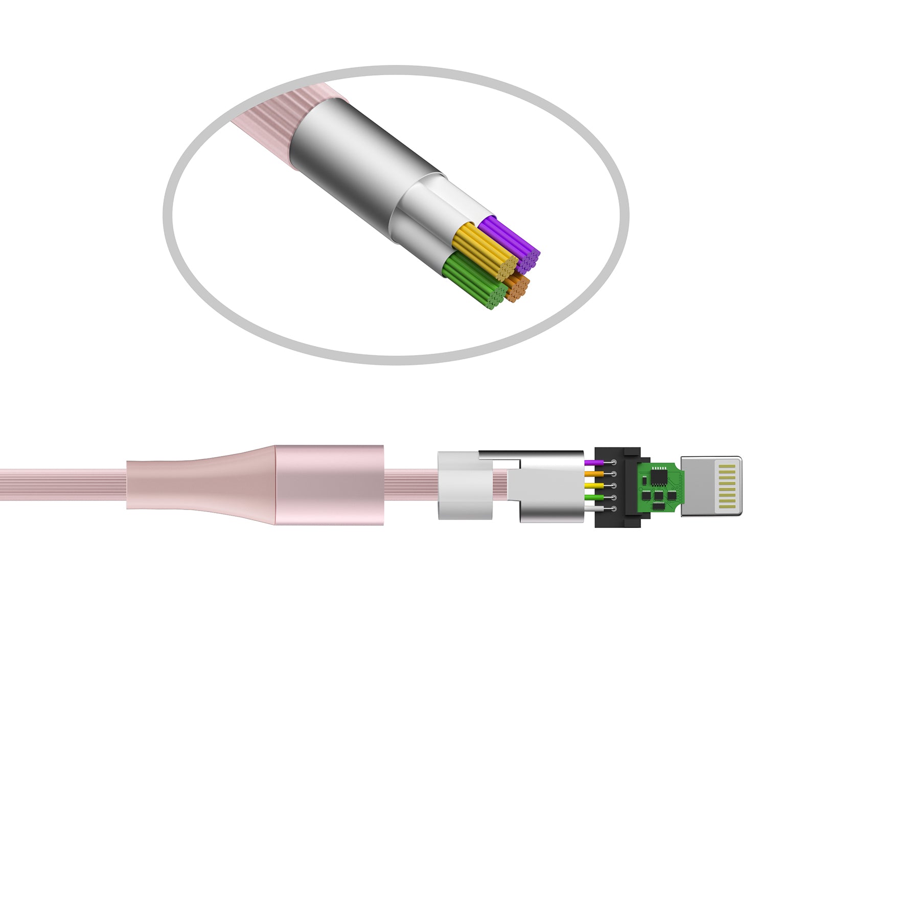 LAX Apple Fast Charging MFi Linear Iphone Cables 4 Feet and 10 Feet