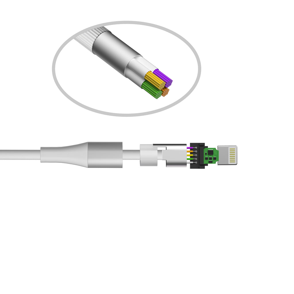 LAX Apple Fast Charging MFi Linear Iphone Cables 4 Feet and 10 Feet