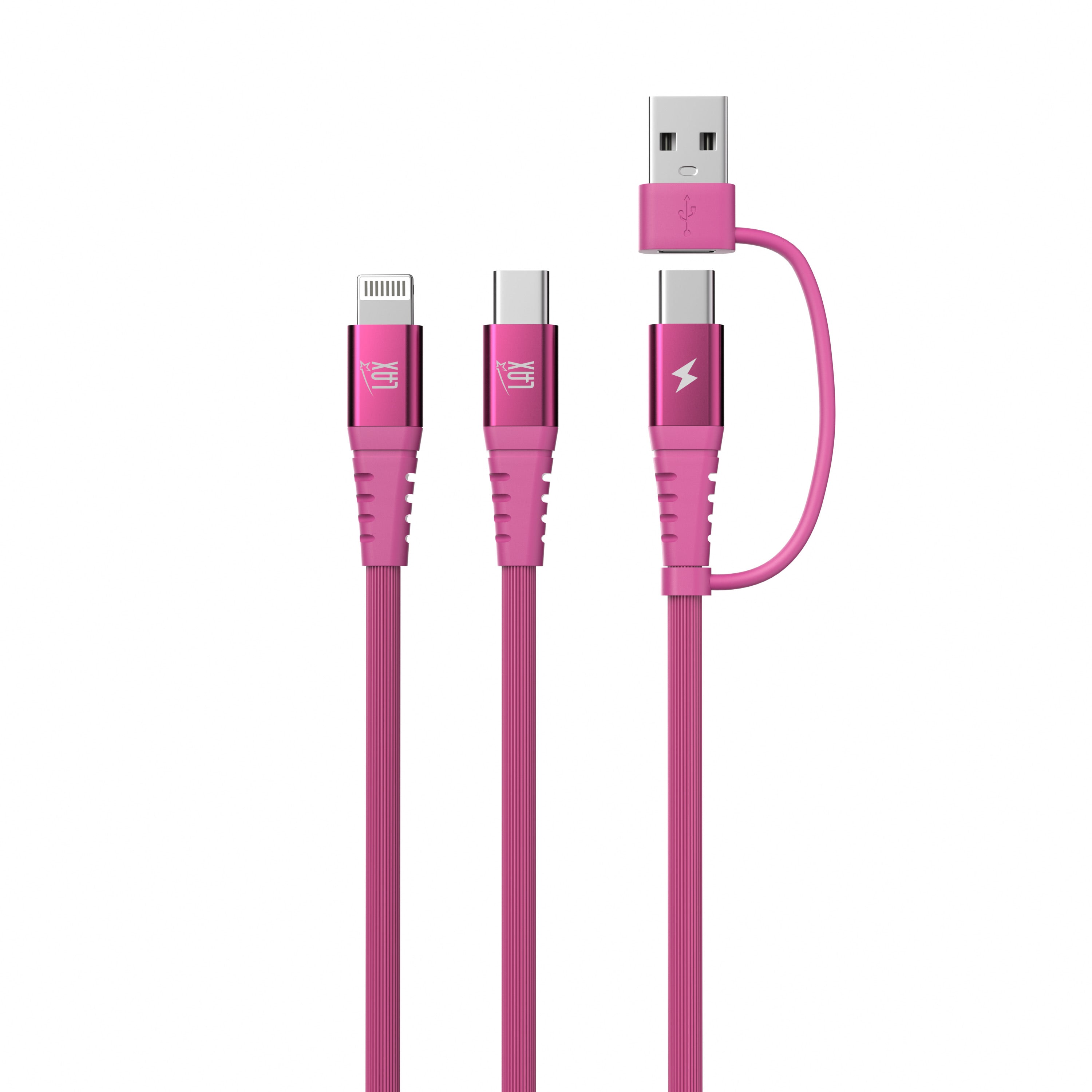4-in-1 USB-A/USB-C to USB-C and Iphone Cables For iPhone/Android Devices