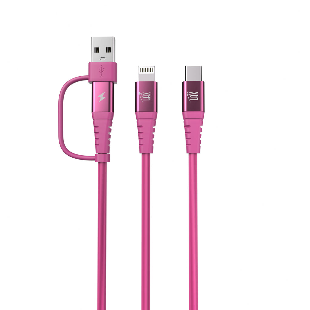4-in-1 USB-A/USB-C to USB-C and Iphone Cables For iPhone/Android Devices