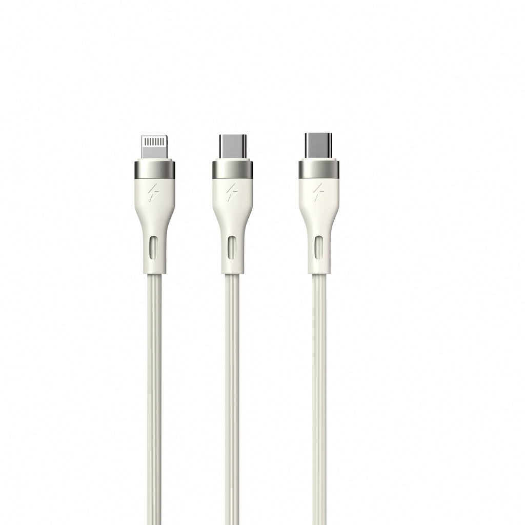 LAX Linear 4-in-1 USB-A/C to USB-C/Iphone Cable – 6ft