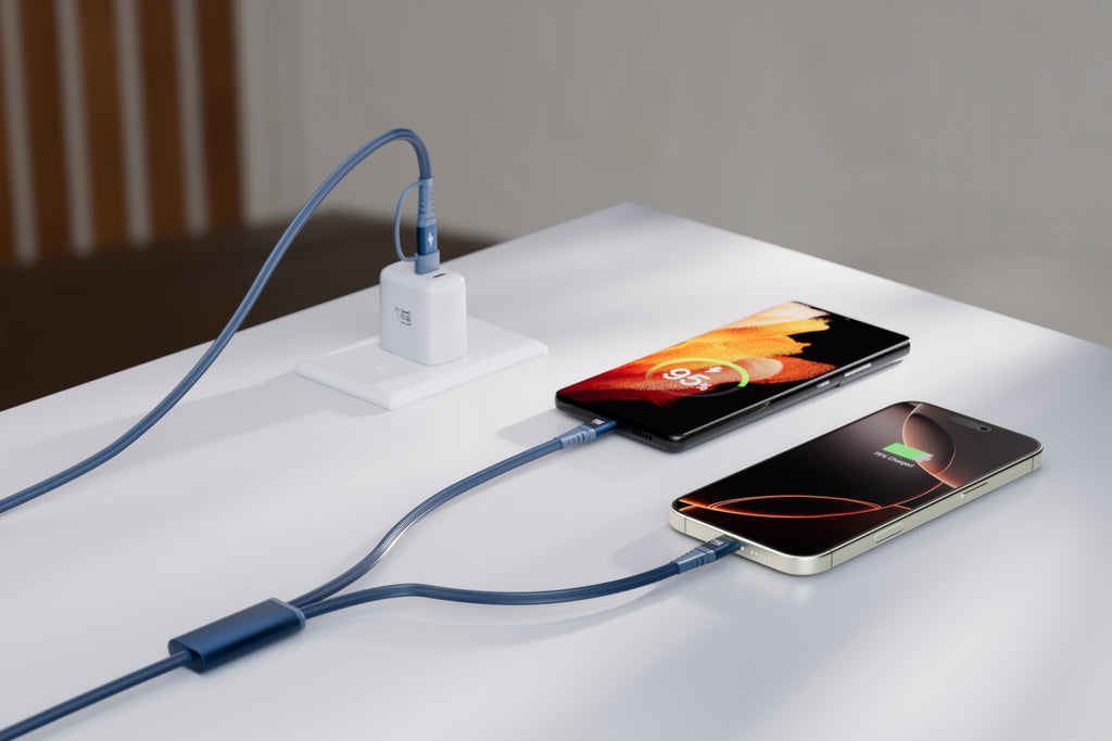 4-in-1 USB-A/USB-C to USB-C and Iphone Cables For iPhone/Android Devices