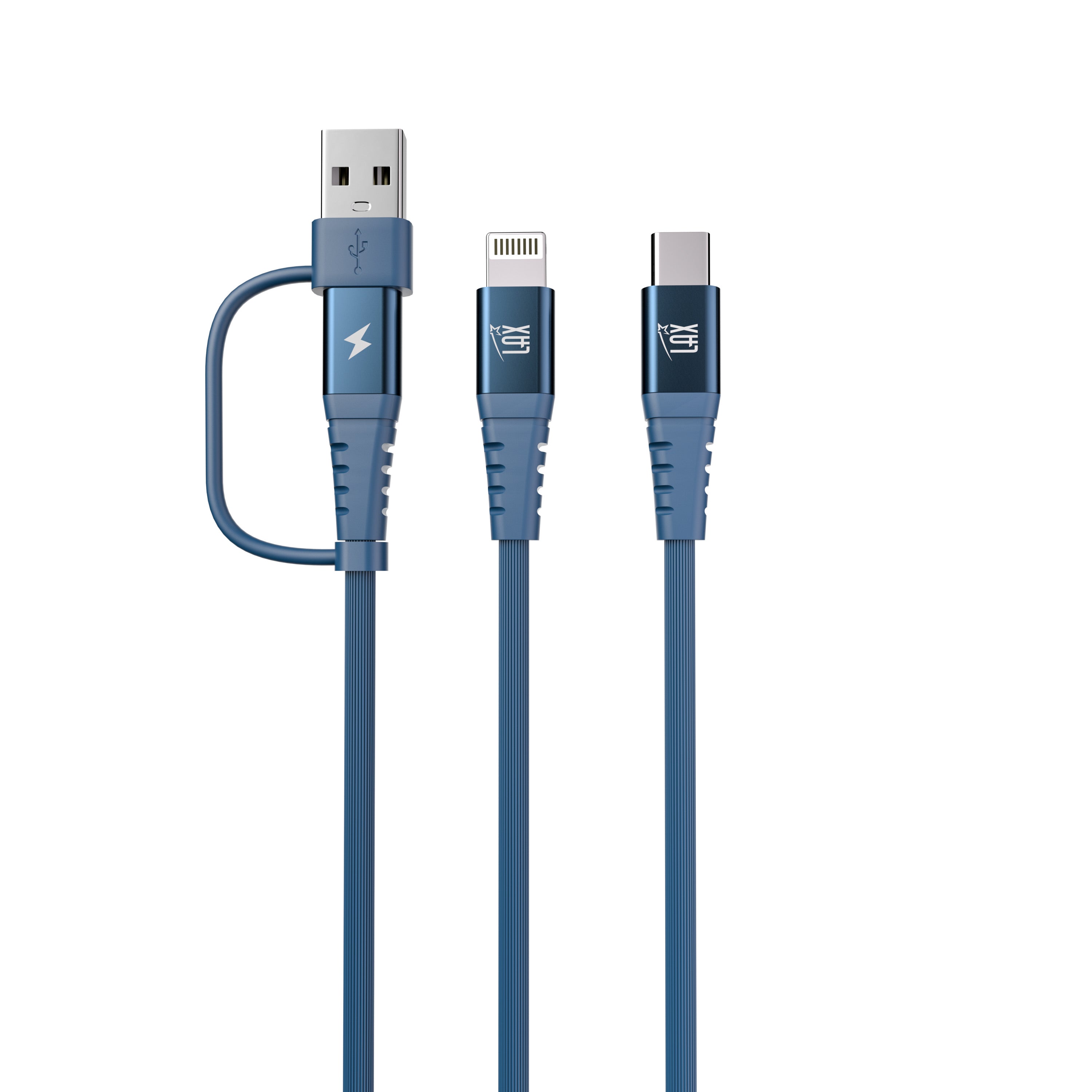 4-in-1 USB-A/USB-C to USB-C and Iphone Cables For iPhone/Android Devices