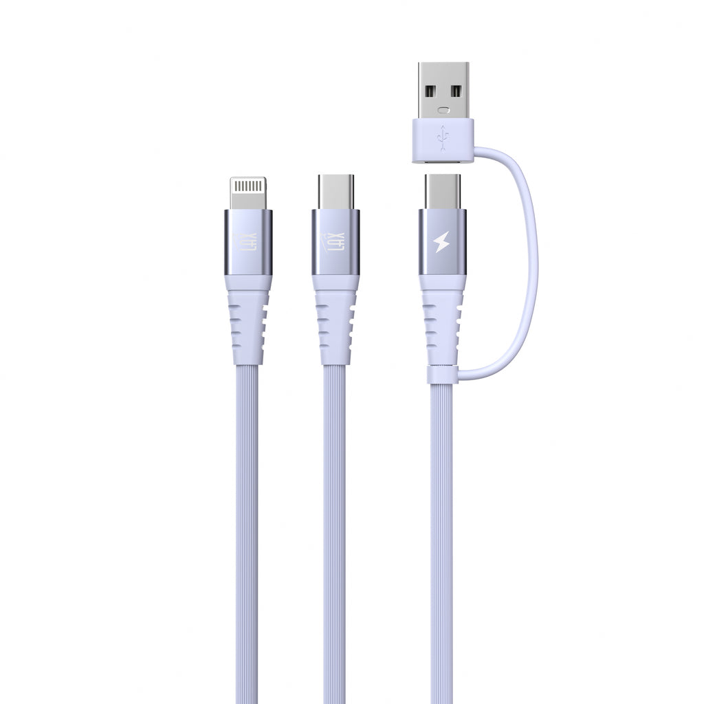 4-in-1 USB-A/USB-C to USB-C and Iphone Cables For iPhone/Android Devices